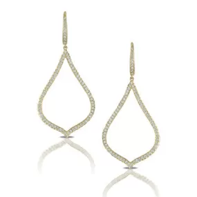 18ky Diamond Drop Earrings