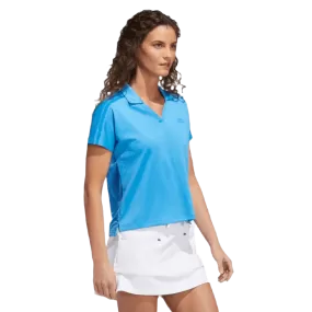 Adidas Ladies 3-Stripes Polo Shirt- Blue