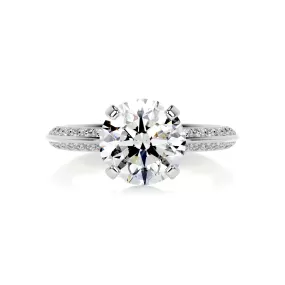 Ariana Diamond Engagement Ring -14K White Gold