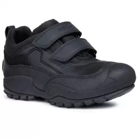 Boys Geox Trainers Strap Easy On Savage AMPHIBIOX  Sturdy Black