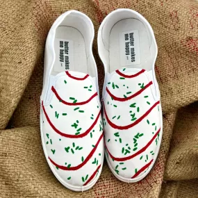 Christmas Cake Shoes