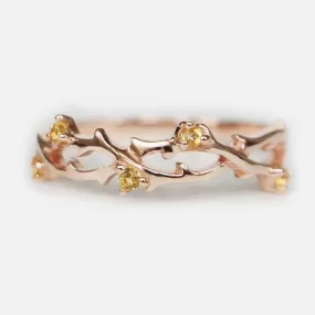 Citrine Branch Ring Helen