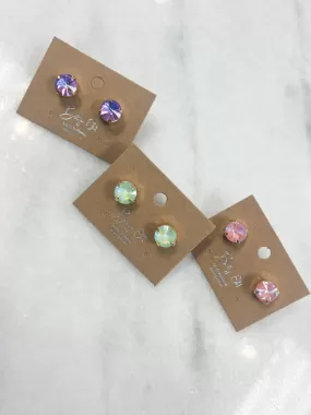 Color Crystal Stud