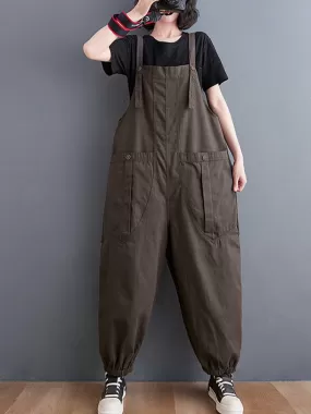 Cotton Nine-Point Pants Overall Dungaree