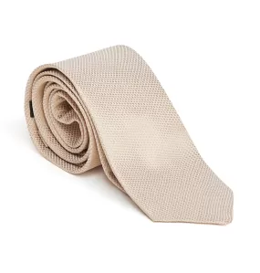 Cream Grenadine Silk Tie