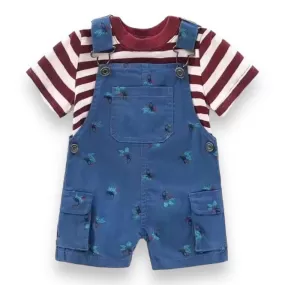 Cute Koala 2 Pc Dungaree & T-Shirt Set - Toucan