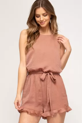 Dusty Peach Romper