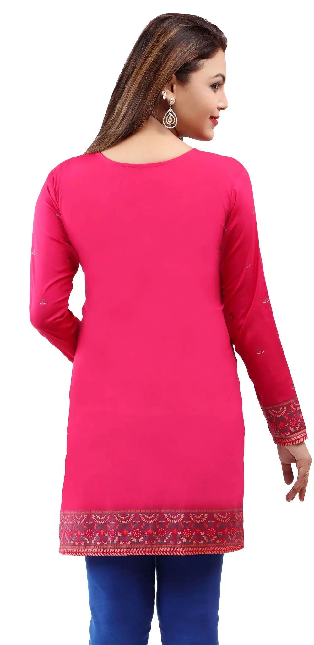 Elegant Pink Tunic for Women – Indian Style Ethnic Tops