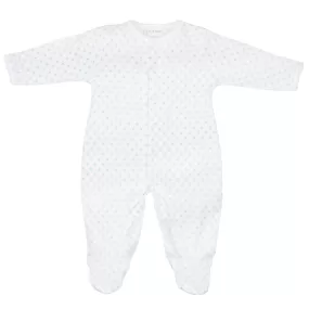 Elegant Square Printed Footie | Baby Boy