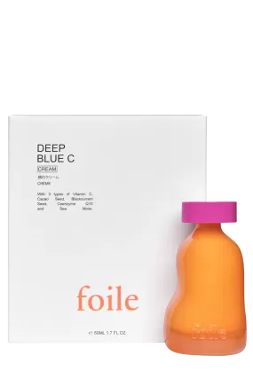 Foile - Deep Blue C - Cream