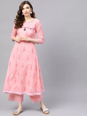 Gulabo - Pale Pink Anarkali Set