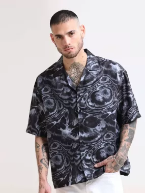 Hawaiian Wave Oversized Shirt