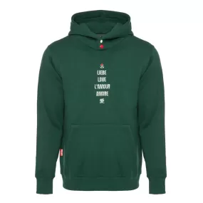 Hoodie "Love" Bottle Green