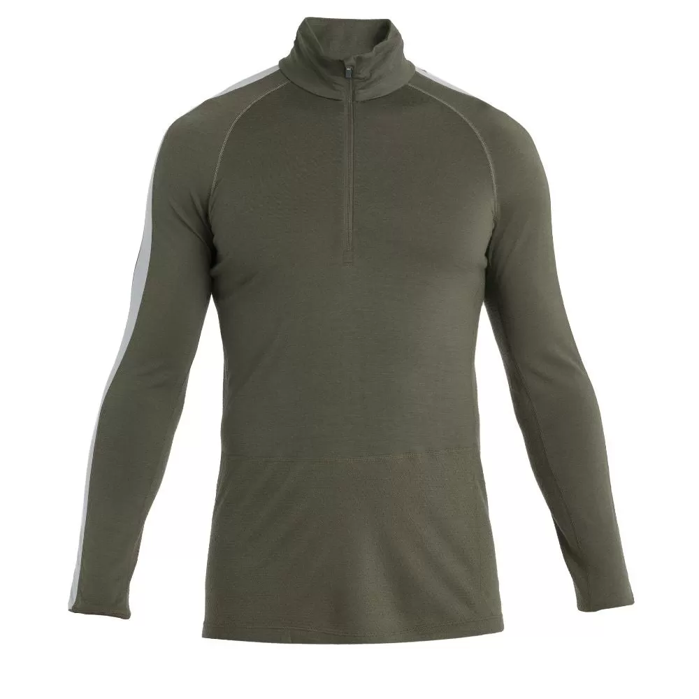 icebreaker Merino Jacket Men's 200 Zoneknit™ Merino Long Sleeve Half Zip -  Loden