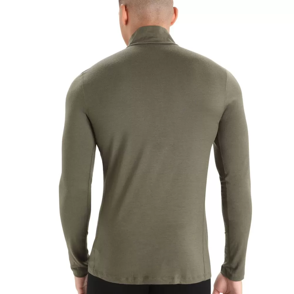 icebreaker Merino Jacket Men's 200 Zoneknit™ Merino Long Sleeve Half Zip -  Loden