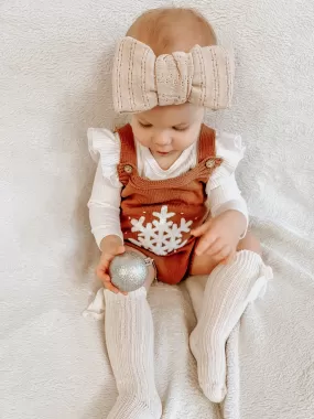 Knitted Snowflake Bodysuit