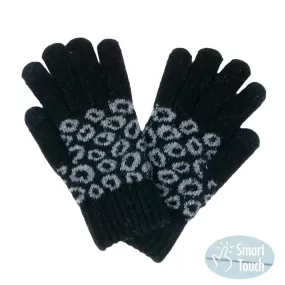 Leopard Patterned Smart Gloves