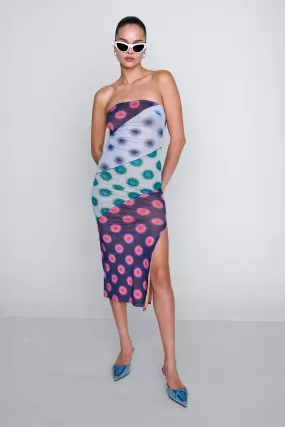 LILA DRESS - POLKA DOT PATCHWORK