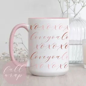 Love You xoxo Wrap Mug