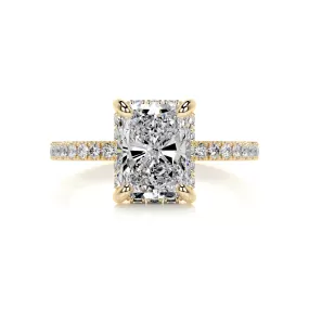 Luna Diamond Engagement Ring -18K Yellow Gold