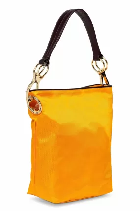 Nylon Bucket Bag Clementine