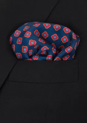 Red Blue Yellow Pocket Square