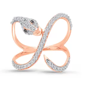 Rose Gold White Diamond Eternal Ring