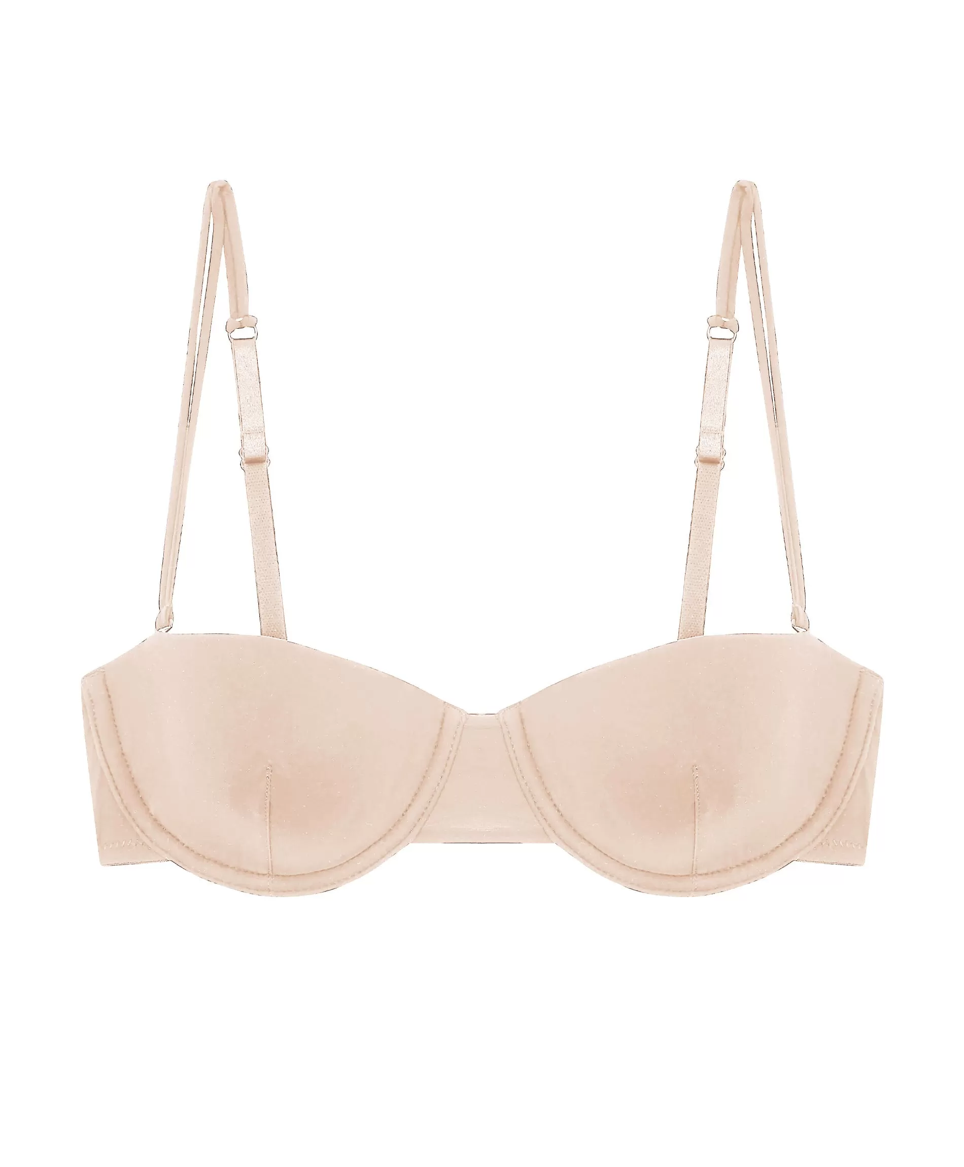 sheer tactel balconette bra