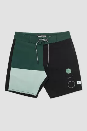 Short Boardshort Parcels Evo Verde Botella