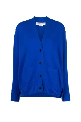 Victoria Beckham Double Layer Cardigan - Sapphire Blue