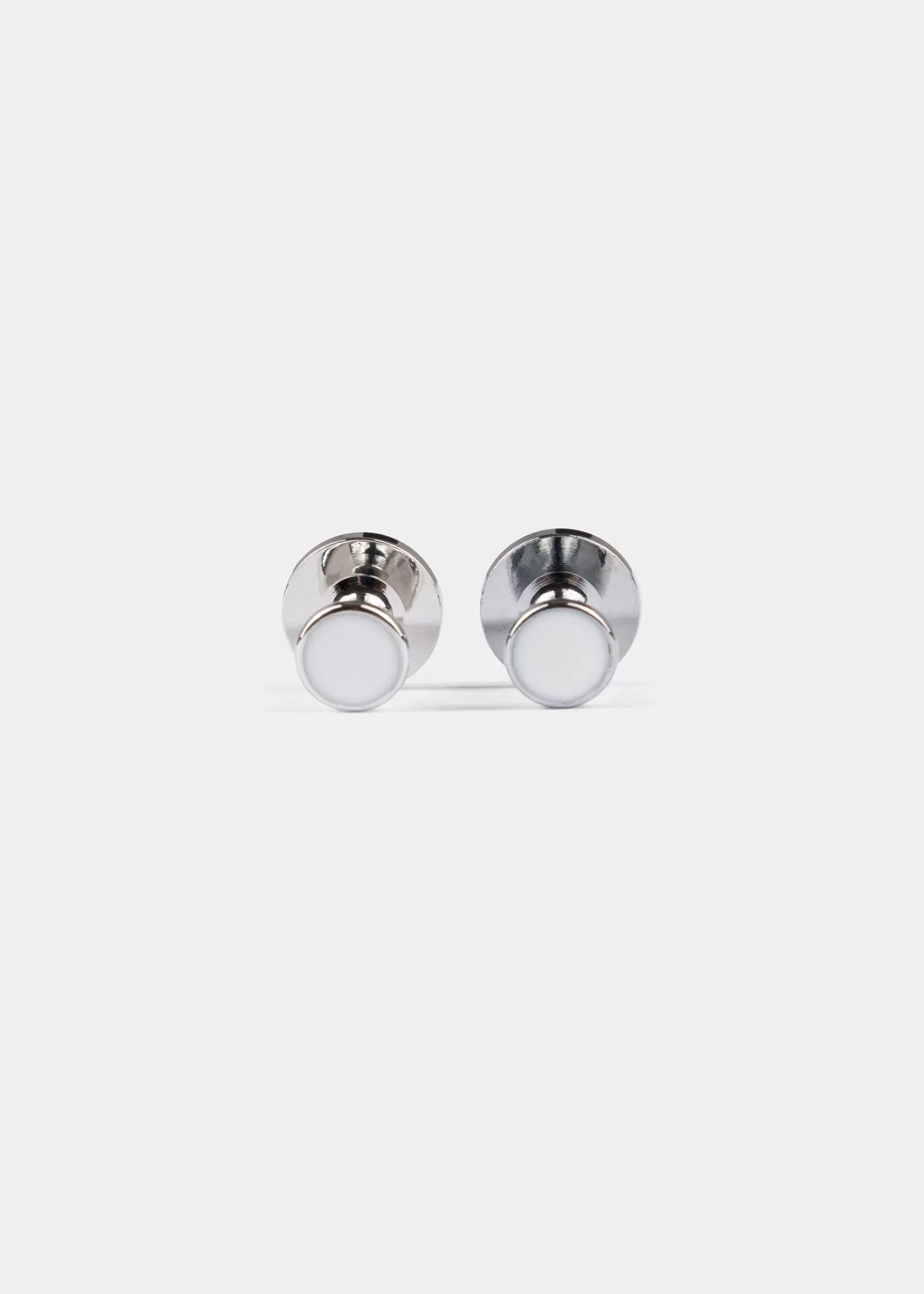 White Tuxedo Studs 5 Sets